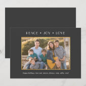 Moderne Folie Lijst Holiday Foto Aangepast Feestdagenkaart (Voorkant / Achterkant)