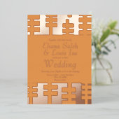 Moderne Folie rond Ankara Uitnodiging (Staand Voorkant)