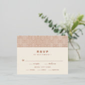 Moderne Folie RSVP Kaart (Staand Voorkant)