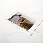 Moderne Folie voor prettige kerstmis met script Feestdagenkaart (Gedraaid)