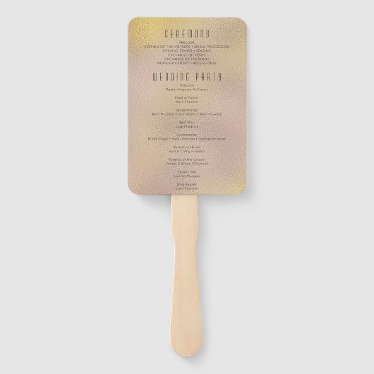 Moderne Folie-weddenschap tussen metalen Handwaaier (Achterkant)