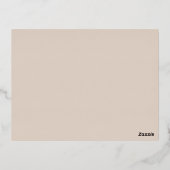 Moderne Folie Wedding Details Enclosure Kaart (Achterkant)