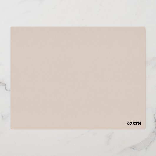 Moderne Folie Wedding Details Enclosure Kaart (Achterkant)