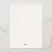 Moderne Folie White Wedding Details Enclosure Card Folie Uitnodiging (Achterkant)