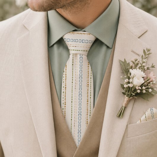 Moderne Folk Bruiloft Das | Stof Blauw Salie Goud