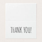 Moderne Font Farmhouse Style Hartelijk dank Kaart (Buitenkant ongevouwen)