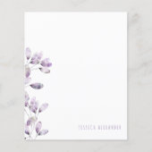 Moderne font plum Foliage Personalized Stationery (Voorkant)