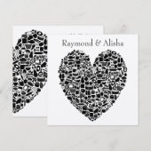 Moderne Foodies Zilver Aangepaste bruiloft uitnodi Kaart (Voorkant / Achterkant)