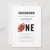 Moderne Football Thema Kind 1e verjaardag Kaart (Voorkant)