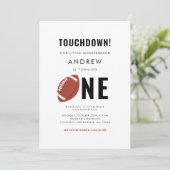 Moderne Football Thema Kind 1e verjaardag Kaart (Staand voorkant)