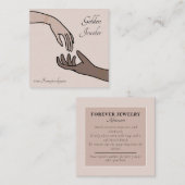 Moderne Forever Permanente Sieraden Zorg Vierkante Visitekaartje (Voorkant / Achterkant)