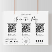 Moderne formele kalligrafie QR-scan om teken te be