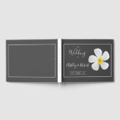 Moderne, formele Klassic, wit op donkergrijs, huwe Gastenboek (Volledig)