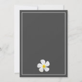 Moderne, formele Klassic, wit op donkergrijs, RSVP Kaart (Achterkant)