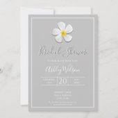 Moderne, formele Klassic, wit op lichtgrijs, bruin Kaart (Voorkant)