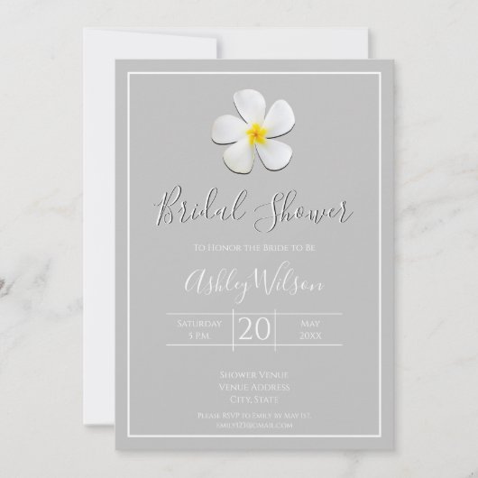 Moderne, formele Klassic, wit op lichtgrijs, bruin Kaart (Voorkant)