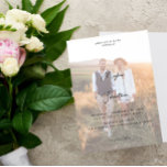 Moderne foto 11 Vertical Wedding Kaart<br><div class="desc">Haal je gasten in de stemming voor je bruiloft met je moderne foto 11 Vertical Wedding Invitations. Unieke uitnodigingen,  gebruikend uw eigen foto.</div>