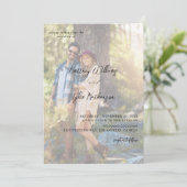 Moderne foto 12 Vertical Wedding Kaart (Staand voorkant)