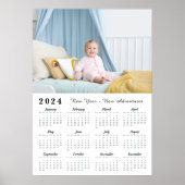Moderne foto 2024 Nieuwjaarskalender poster (Voorkant)