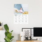 Moderne foto 2024 Nieuwjaarskalender poster (Thuiskantoor)