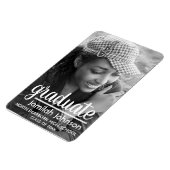 Moderne foto 2025 afstudeeraankondiging magneet (Linkerzijde)