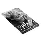 Moderne foto 2025 afstudeeraankondiging magneet (Rechterzijde)