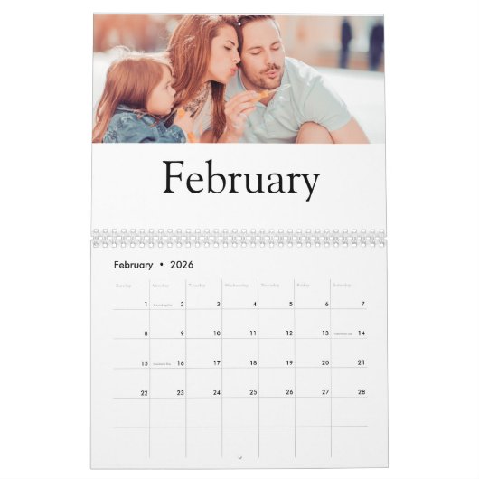 Moderne foto 2026 kalender (Feb 2026)
