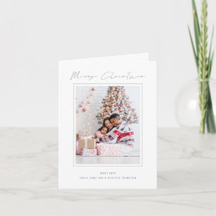 Moderne Foto 2027 Agenda Kerstkaart Kaart