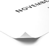 Moderne foto 40e verjaardag welkomstbord perfect poster (Hoek)