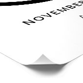 Moderne foto 60e verjaardag welkomstbord perfect poster (Hoek)