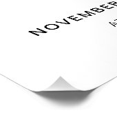 Moderne foto 90e verjaardag welkomstbord perfect poster (Hoek)