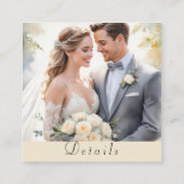 Moderne Foto Aangepaste QR Code Behuizing Kaart (Achterkant)