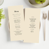 Moderne Foto Aangepaste QR Code bruiloft Menu