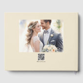 Moderne Foto Aangepaste Qr-code Gastenboek (Achterkant)