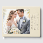 Moderne Foto Aangepaste Qr-code Gastenboek (Voorkant)