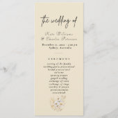 Moderne Foto Aangepaste Qr-code Huwelijksprogramma Menu (Voorkant)