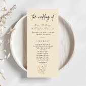 Moderne Foto Aangepaste Qr-code Huwelijksprogramma Menu