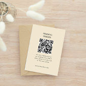 Moderne Foto Aangepaste QR-code| RSVP | Website | Kaartje
