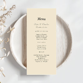 Moderne foto aangepaste QR-code trouwmenu Menu