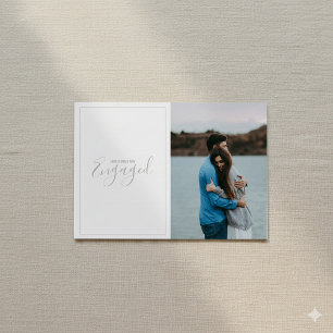 Moderne foto, aankondiging verloving