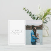 Moderne foto, aankondiging verloving (Staand voorkant)