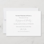 Moderne foto, aankondiging verloving (Achterkant)