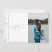 Moderne foto, aankondiging verloving (Voorkant)