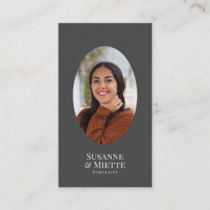 Moderne foto Aarde toon Elegant Photography Studio Visitekaartje