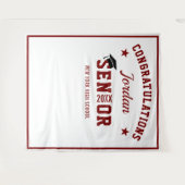 Moderne foto-achtergrond voor eindexamenfeest in B Wandkleed (Voorkant (horizontaal))