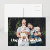 Moderne foto afbeelding afbeelding aangepaste teks feestdagenkaart (Voorkant / Achterkant)