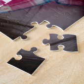 Moderne foto afbeelding afbeelding aangepaste teks legpuzzel (Zijkant)
