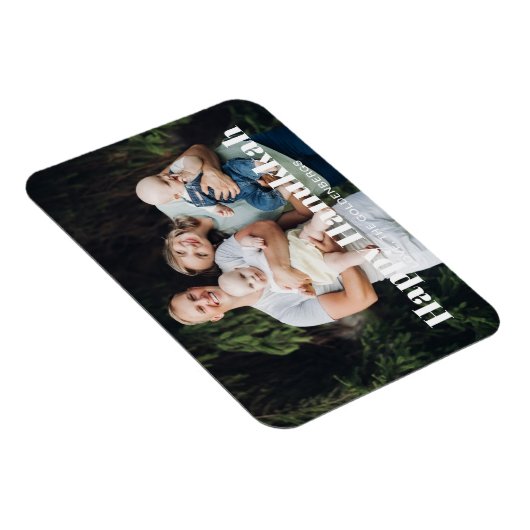 Moderne foto afbeelding afbeelding aangepaste teks magneet (Rechterzijde)