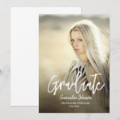 Moderne foto afstudeer aankondiging (Voorkant / Achterkant)