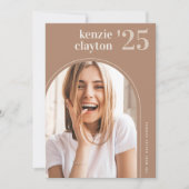 Moderne foto afstudeeraankondiging architectuur aankondiging (Voorkant)